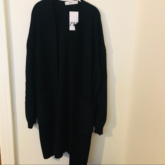 Zara Jackets & Blazers - Brand New Zara Black Knit Jacket Size M
